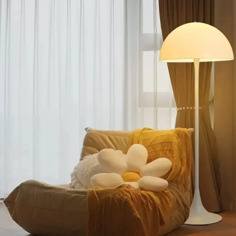 Lámpara de pie con forma de seta, decoración moderna, lámparas de pie para dormitorio, salas de estar, soporte de lectura minimalista blanco para