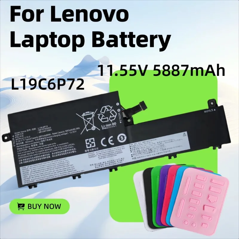 

5887mAh 68Wh L19C6P72 for Lenovo ThinkPad P15v 20TQ 20TR T15p 20TN 20TM 5B10W13961 SB10T83204 Laptop Battery