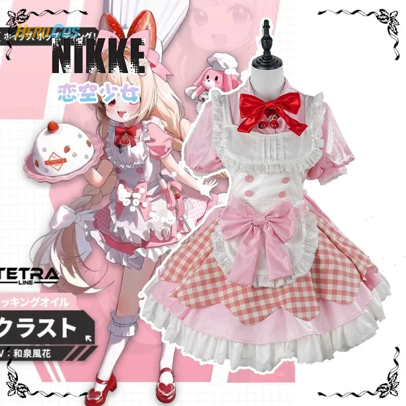 

Crowster Cosplay NIKKE：The Goddess of Victory Costume Anime Roleplay Chef Maid Dress Halloween Party Carnival Uniform