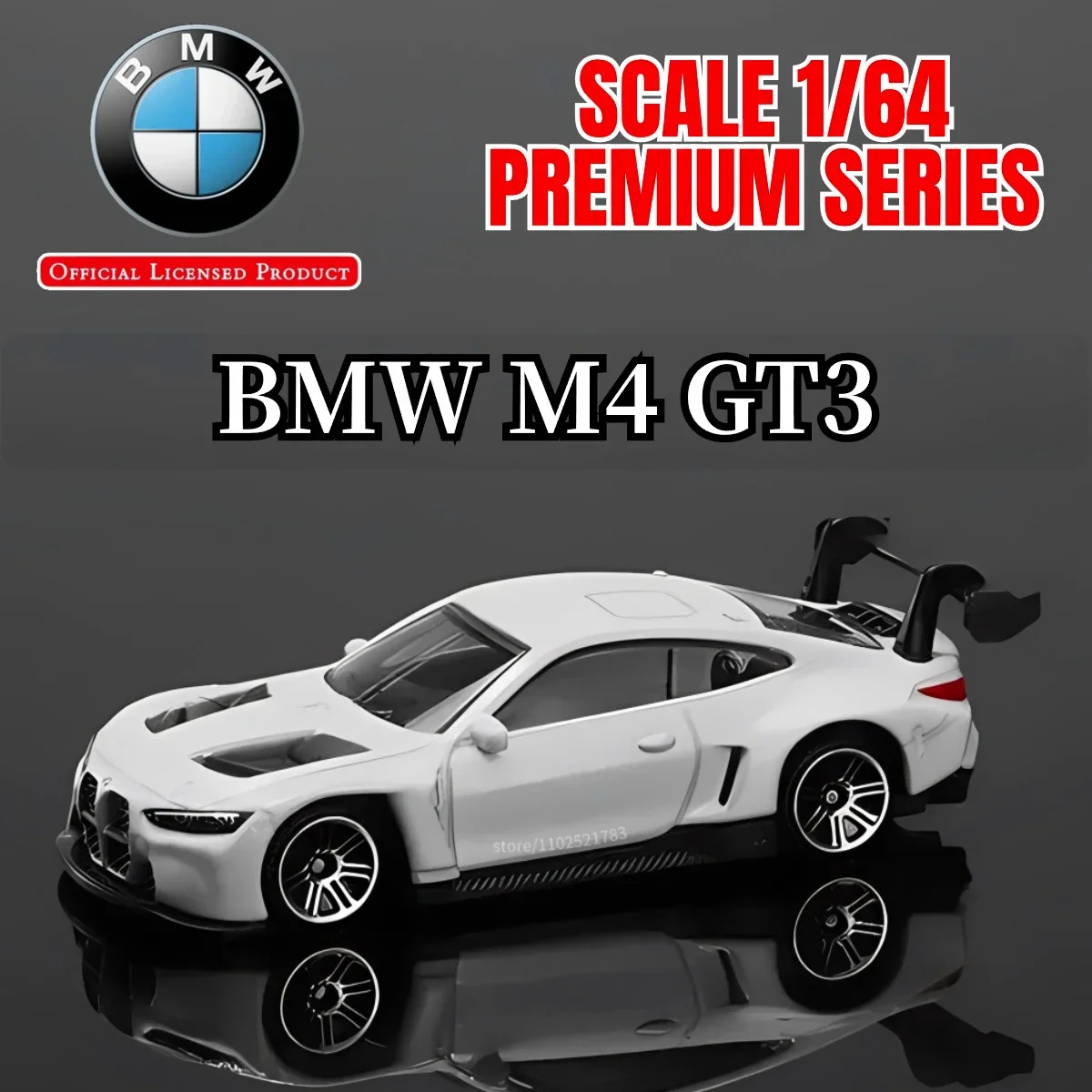 1:64 BMW M4 GT3 Car Model Scale VW Toyota Audi Ford Replica Diecast Miniature Art Mini Vehicle Boutique Gift Kid Boy Toy