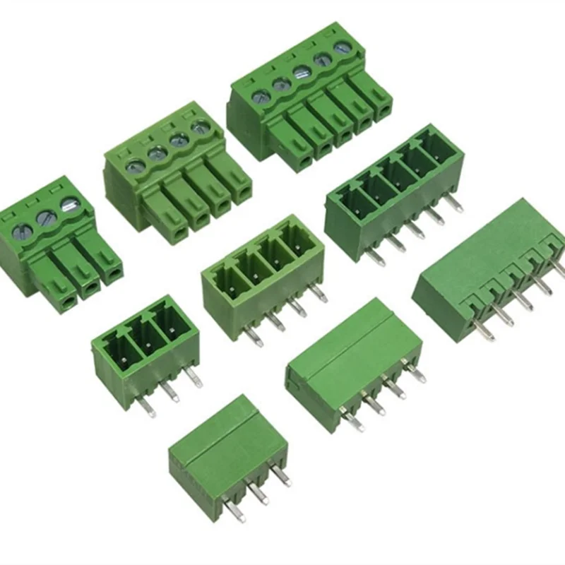 1SET 15EDG KF2EDG 3.81mm PCB Screw Terminal Block 2-12Pin Male Plug Female Socket Pin Header Wire Connector