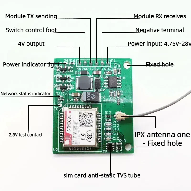 SIM800C Module GSM Communication/GPRS IOT Module 2G Wireless Communication Module