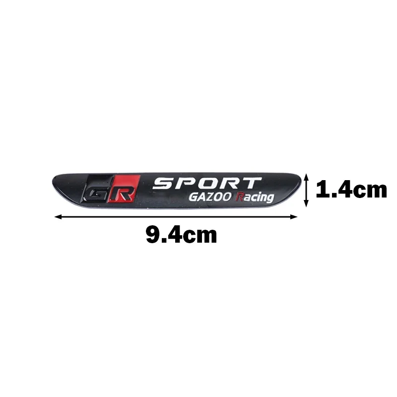 OTOKIT For Toyota GR Sport Gazoo Racing Logo Side Fender Emblem Rear Trunk Badge Sticker Corolla Camry Sienna Prius RAV4 CHR - view 3