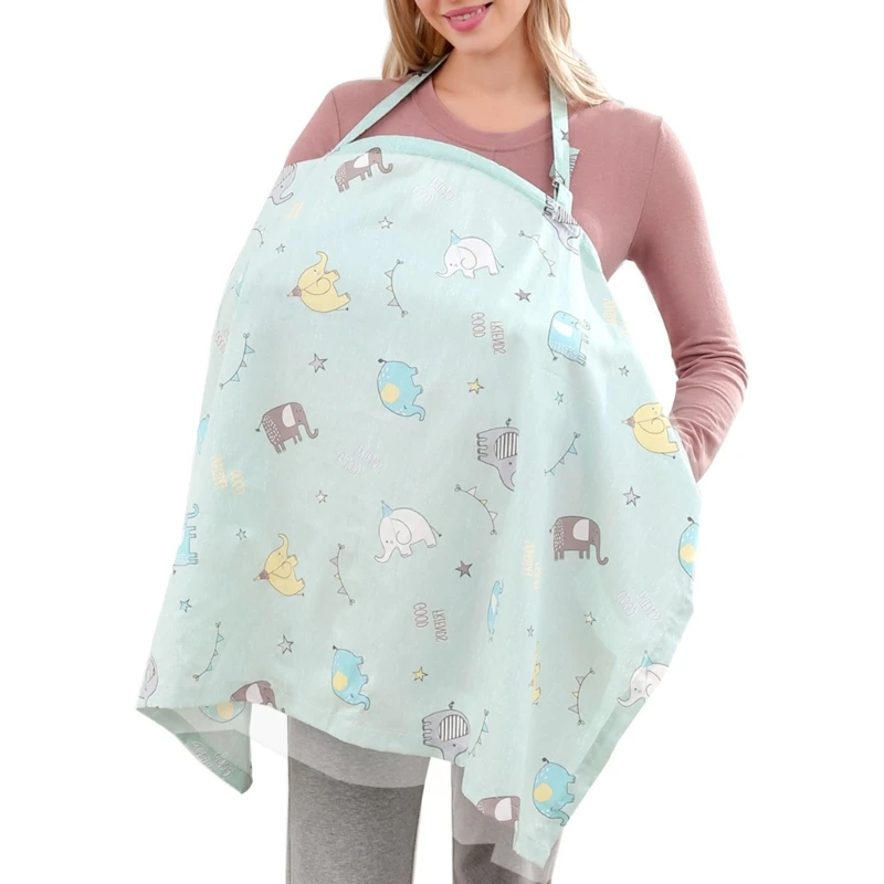 Stylish Breastfeeding Nursing Cover Spring Summer Breathable Privacy Nursing Apron Breast Feeding Cover for Mother H37A