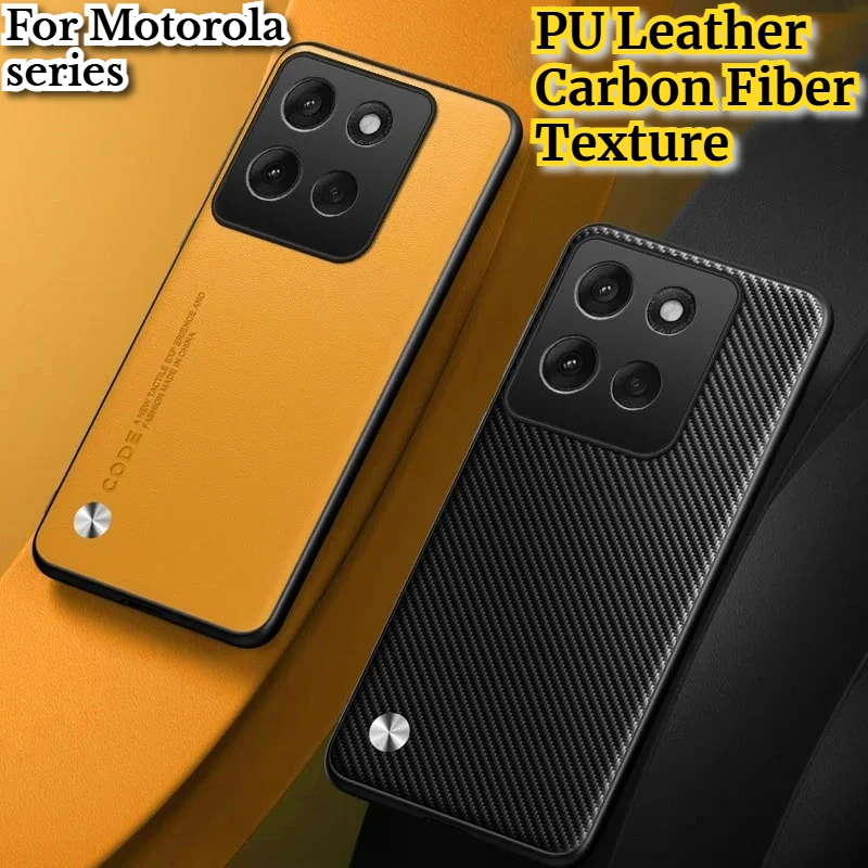Fashion Frosted Plain Leather Bumper Phone Case for Motorola Moto G56 G86 Power Shockproof Slim Soft Silicone Back Cover Fundas