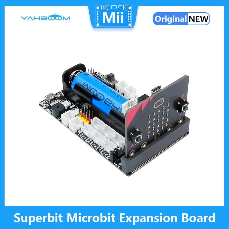 Imagem -02 - Yahboom-placa de Expansão Microbit Superbit Vem com Iic Uart Wifi Interface de Sensor Luz Rgb para Bbc Micro:bit v2 v1