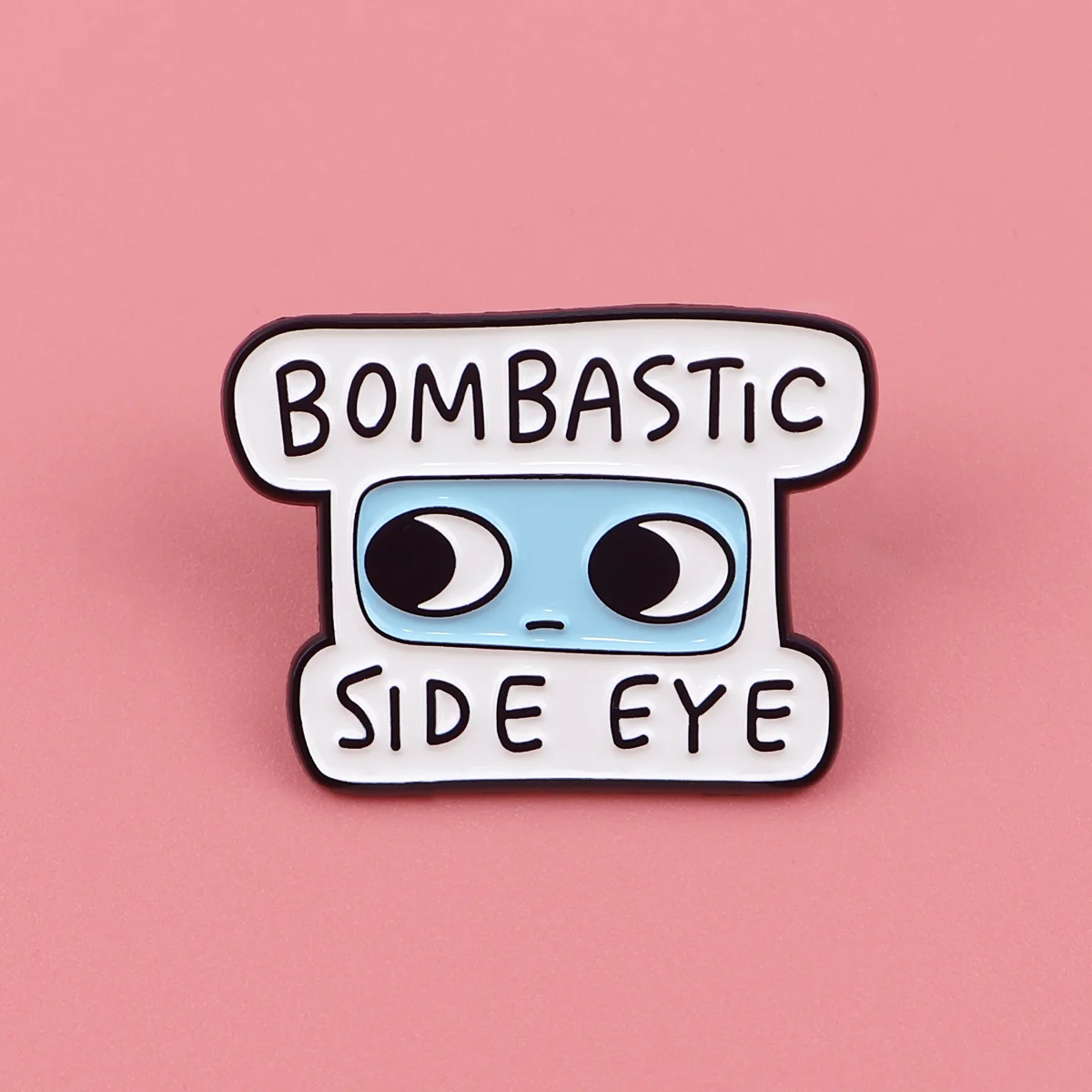 BOMBASTIC Enamel Pin Unique Side Eye Metal Badge Brooch for Jewelry Accessory Gifts