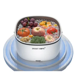 2024 New Product Idea Small Home Use Shape Wireless Washing Equipments Washer Food Cleaner Fruit And Vegetables Purifier