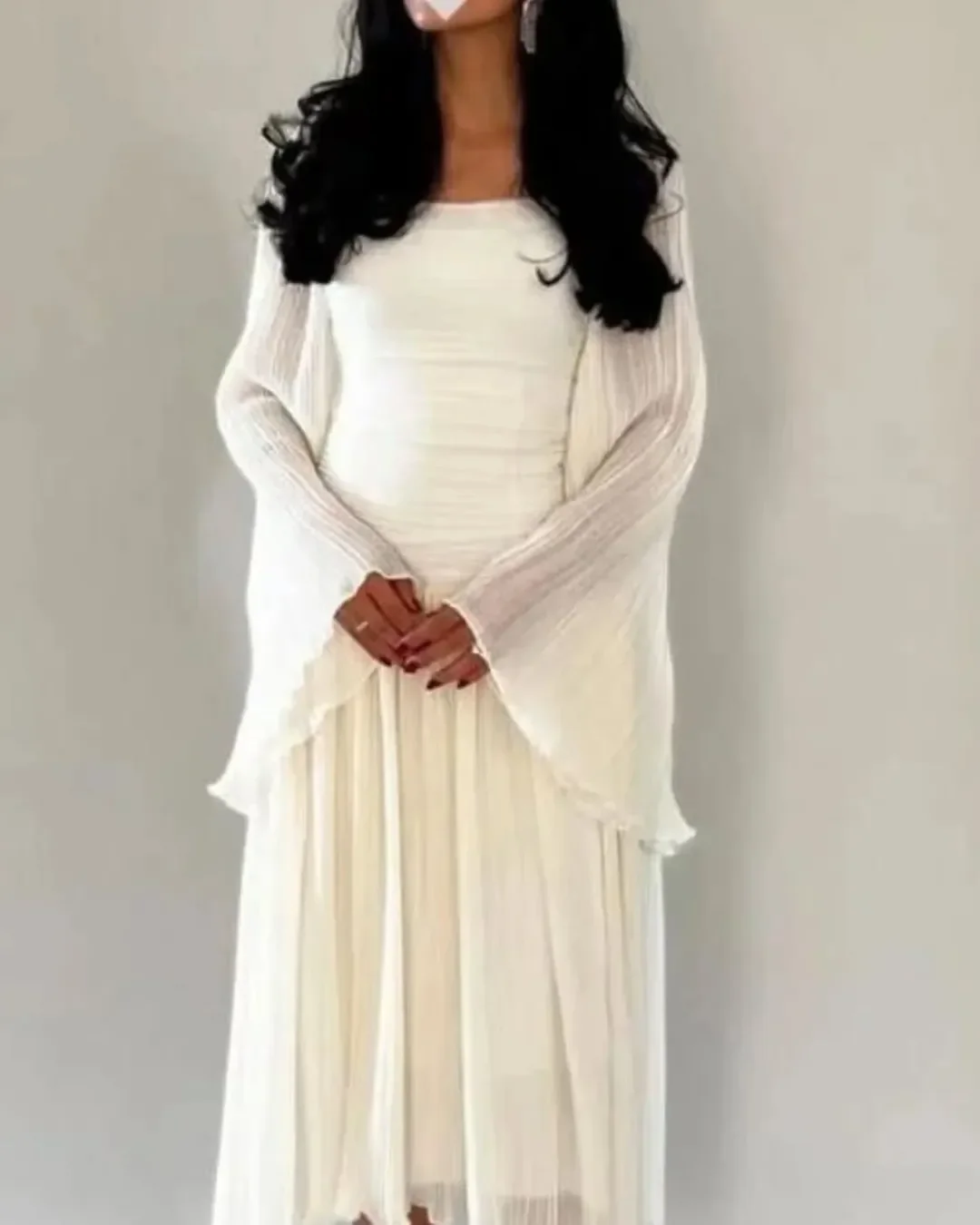 

Элегантные вечерние платья в арабском стиле, простые драпированные платья для выпускного вечера, белые вечерние платья, сексуальные платья по индивидуальному заказу, Vestidos de noche Саудовская