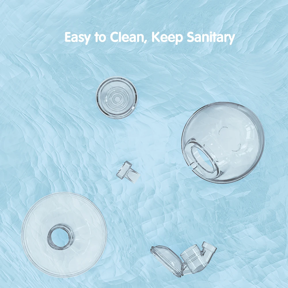 مضخة ثدي YOUHA يمكن ارتداؤها بدون استخدام اليدين كوب صدر كهربائي فردي محمول يمكن ارتداؤه 8 أونصة/240 مللي خالية من مادة BPA 3 أوضاع 9 مستويات شفط