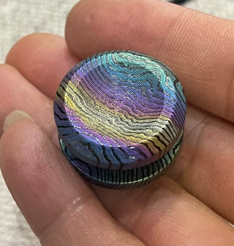Used EDC Zircuti stick button 24.5*15.5mm Stress Relief Toy Haptic Spinner Fingertip Gyroscope Decompression Toys
