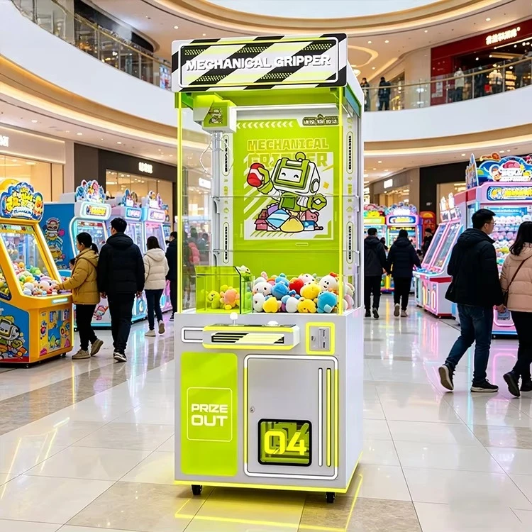 Colorful Light Doll Claw Machine Commercial Crane Claw Toy Prize Gift Catching Claw Crane Machine for Game Center Mall Arcade