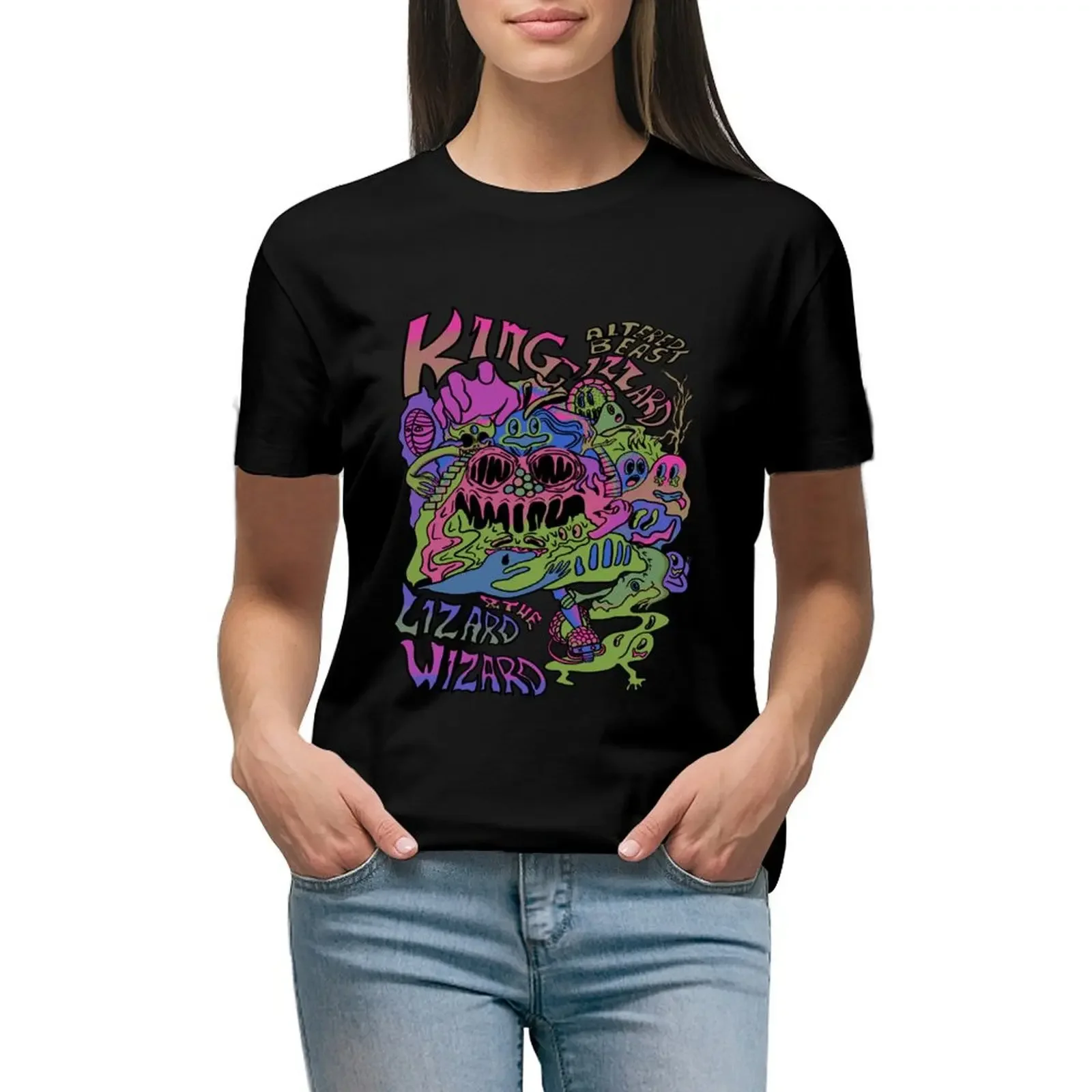 

King Gizzard and The Lizard Wizard - Altered Beast T-Shirt vintage clothes blacks new edition woman t shirt