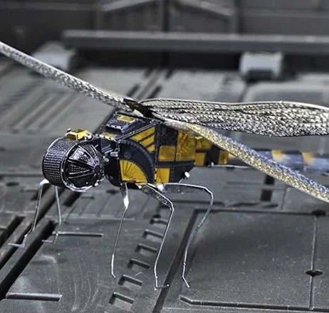 

【BBS-7】1 Set Jigsaw Puzzle Toys Insect Series DIY Mini Assembling 3D Metal Puzzle Color Dragonfly Model For Kids 14+ Adult Gift