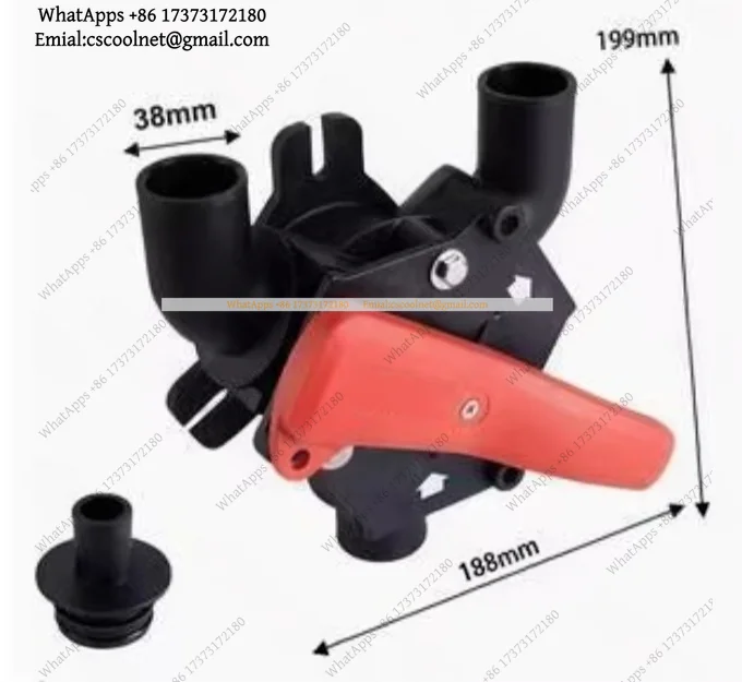 k3 Marine Waste Tank Y-Valve Toilet Drain Diverter Valve for Boats RVs 3/4 1 1-1/2 Inch Hose Plumbing Fitting Accessories