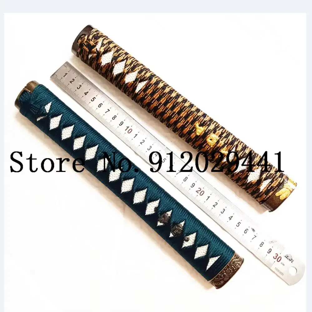 26CM*30CM*35CM* Handmade Japanese Samurai Sword Handle Set Kirsite Tsuka/Fuchi Kashira Nice Katana/Wakizashi DIY Accessory