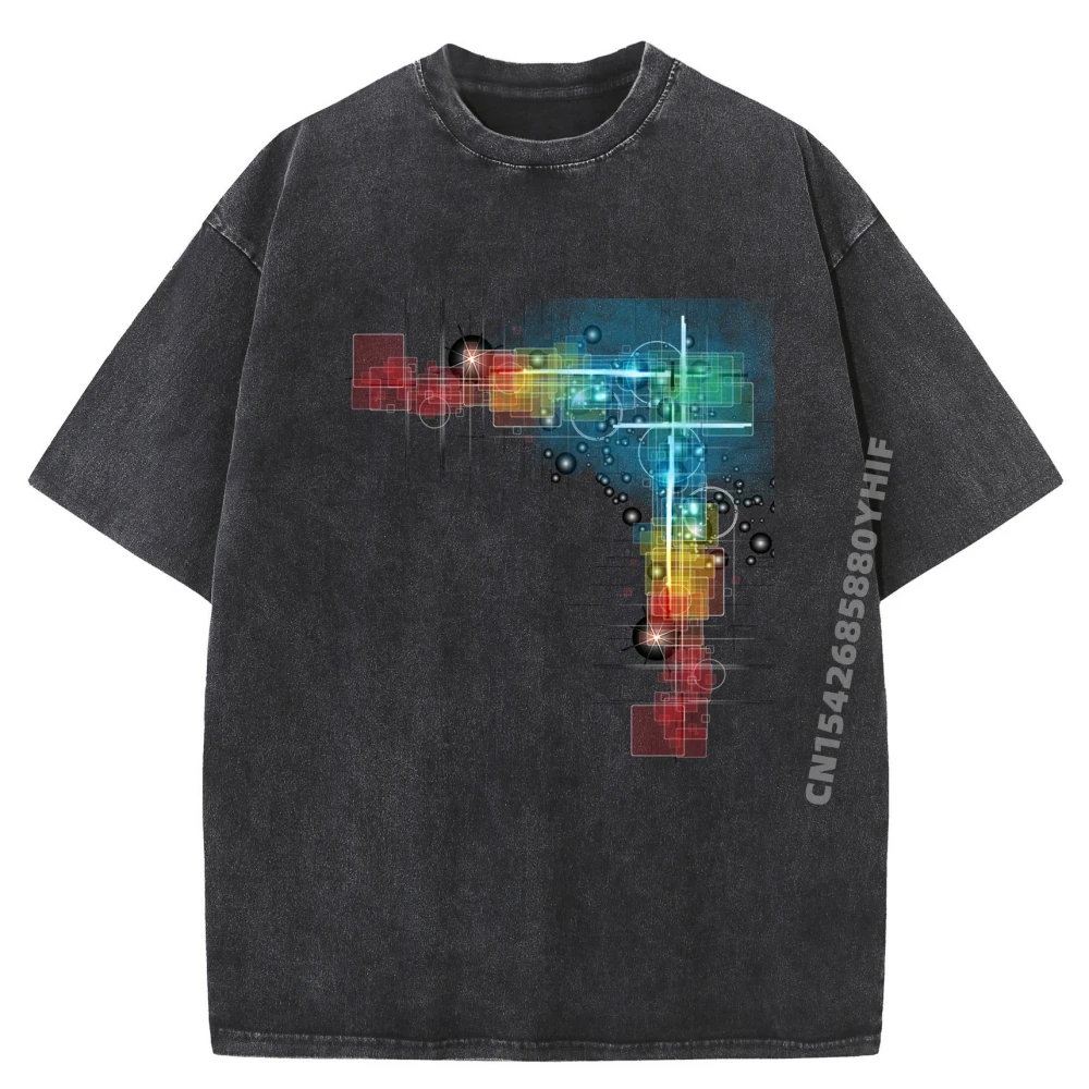 

Computer Circuit Engineer Computer Nerd Men's Clothing Print Camisetas De Hombre Trendy Oversized Graphic Washed Shirt
