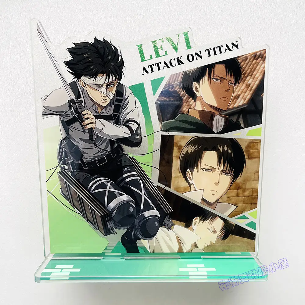 Аниме Леви Акерман Эрен Йегер Микаса·Акерман акриловая подставка модель косплей держатель тарелки топпер фанаты на день рождения Рождественский подарок