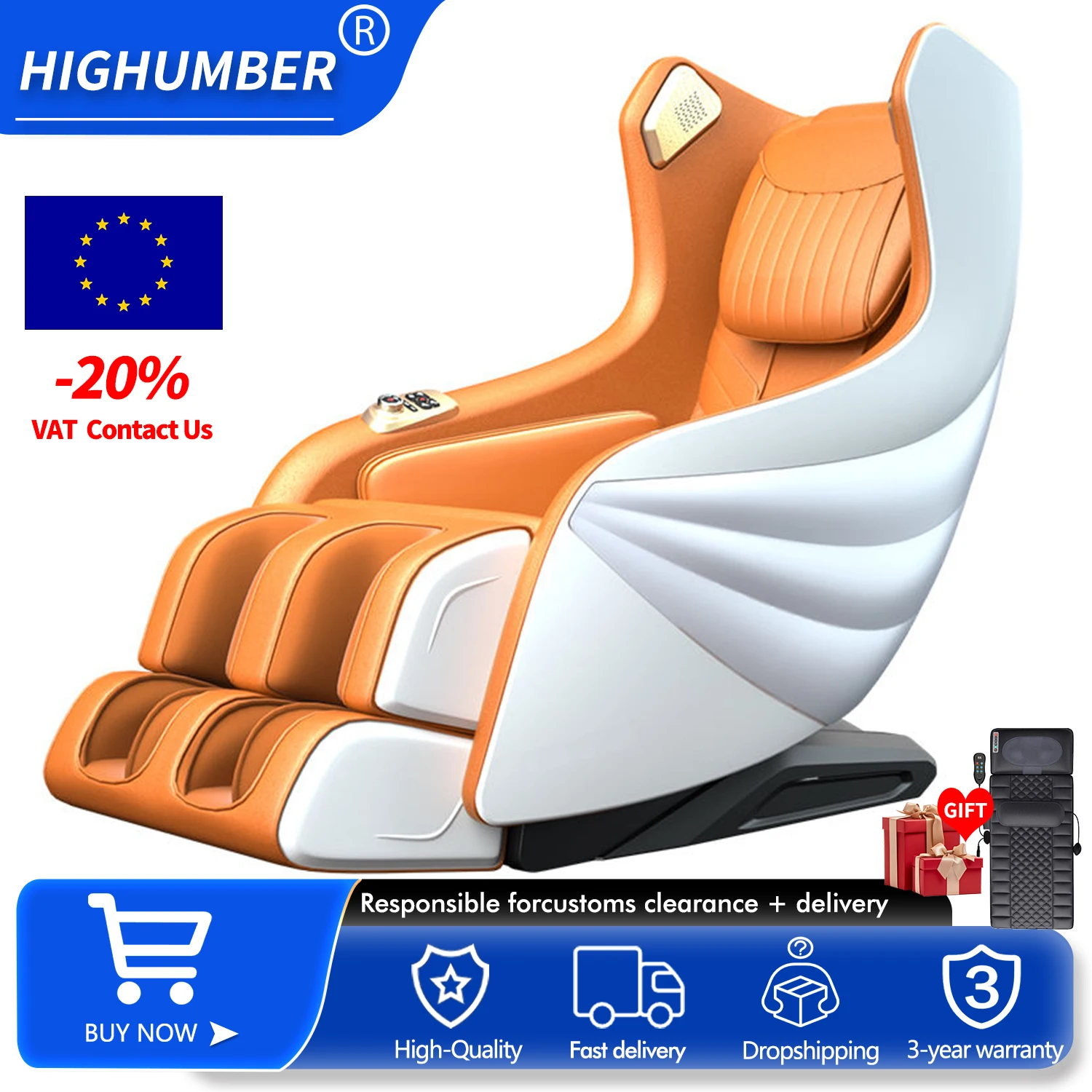 Massage Chair Full Body Zero Gravity Chairs SL Track Heating Stretching Armchair with massage muscle electric massager Relaxing