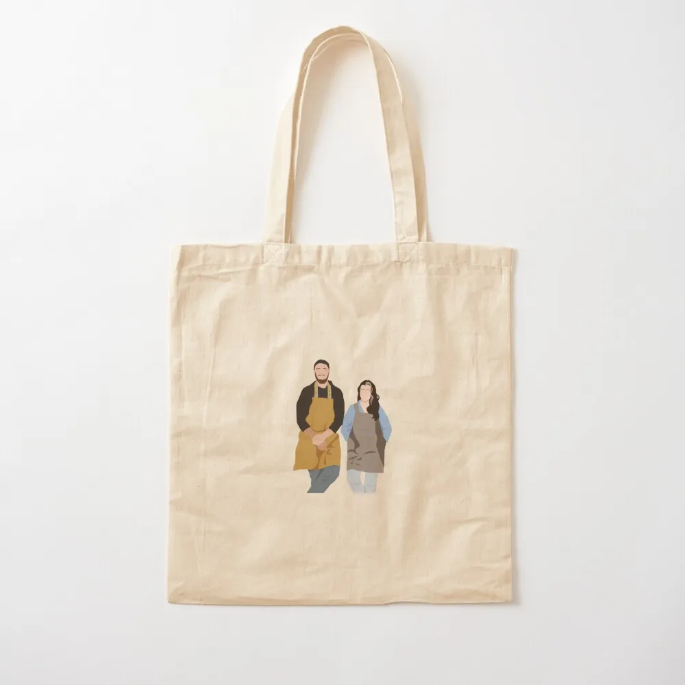 براد آند كلير من Bon Appétit Tote Bag حقيبة تسوق بعجلات حقائب يد نسائية حقيبة تسوق محمولة للجامعة