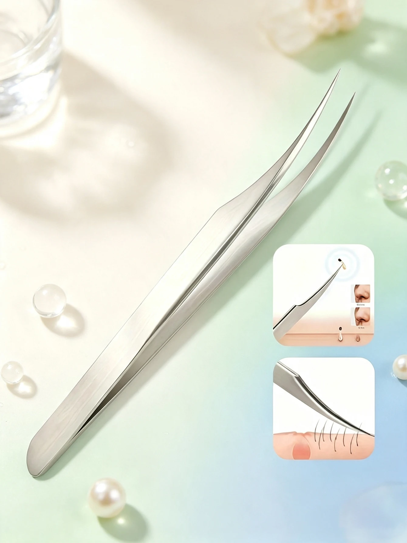 1/2 Piece Dolphin-Shaped Ultra-Fine Pointed Tweezers, Suitable for Blackhead Removal, Hair Removal, and Eyelash Application, Home Skincare, Daily Makeup, and Travel Grooming Tools, High-Precision Beauty and Grooming Tools, Home Skincare and Daily Care, Women's Birthday Gift