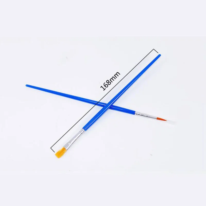 50 PCS Flat Paint Brushes Small Brush Volume For Painting Detail Essential Props For Painting Art