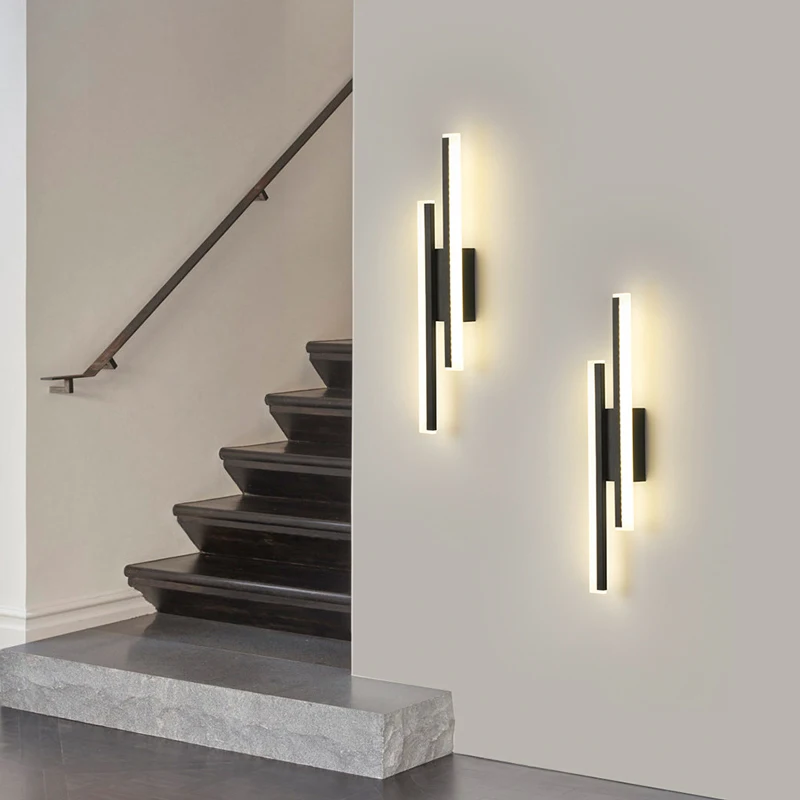 Lámpara de pared LED moderna para sala de estar, escaleras, dormitorio, pasillo, apliques de pared, decoración Interior del hogar, accesorio de