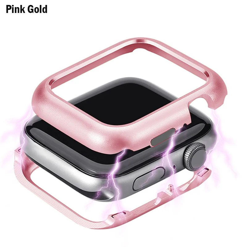 Cubierta magnética para Apple Watch, funda de 44mm/42mm iwatch 40mm/38mm, accesorios protectores de parachoques para apple watch series 6 5 4 3 Se