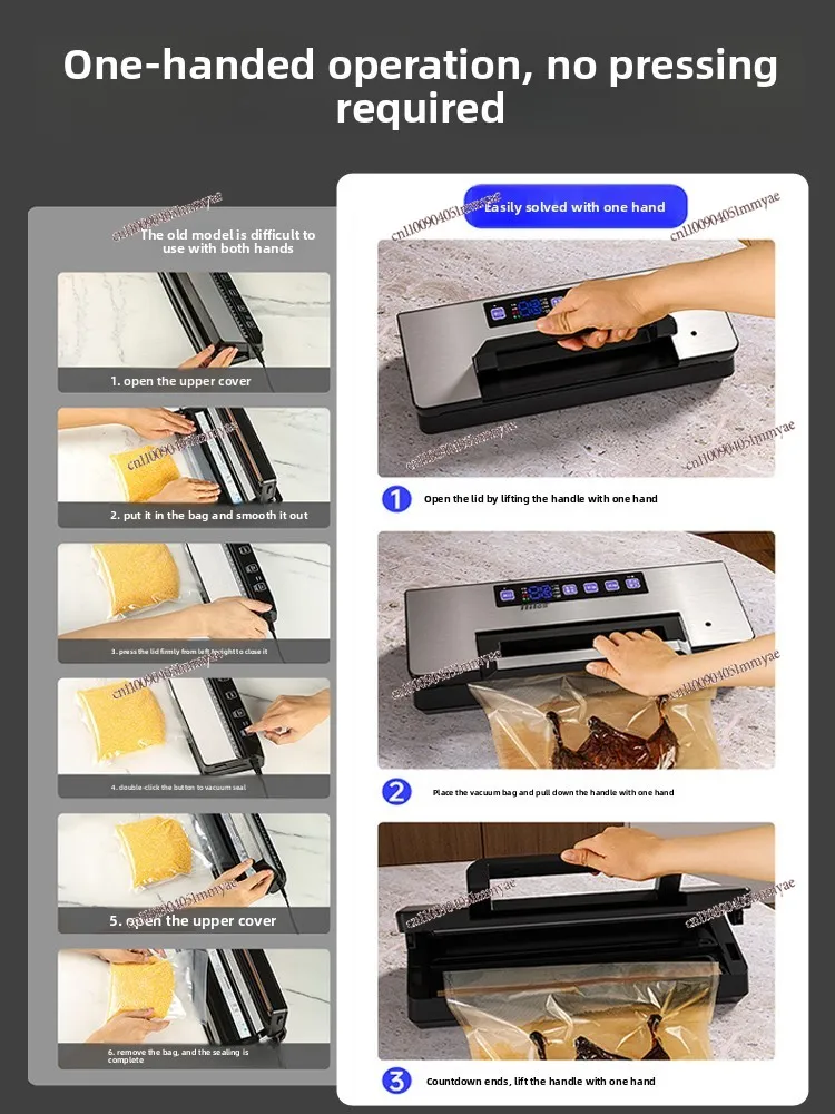 Double Pump Automatic Vacuum Extraction Machine Food Vacuum Packaging Machine Household Vacuum Sealing Machine Commercial Use