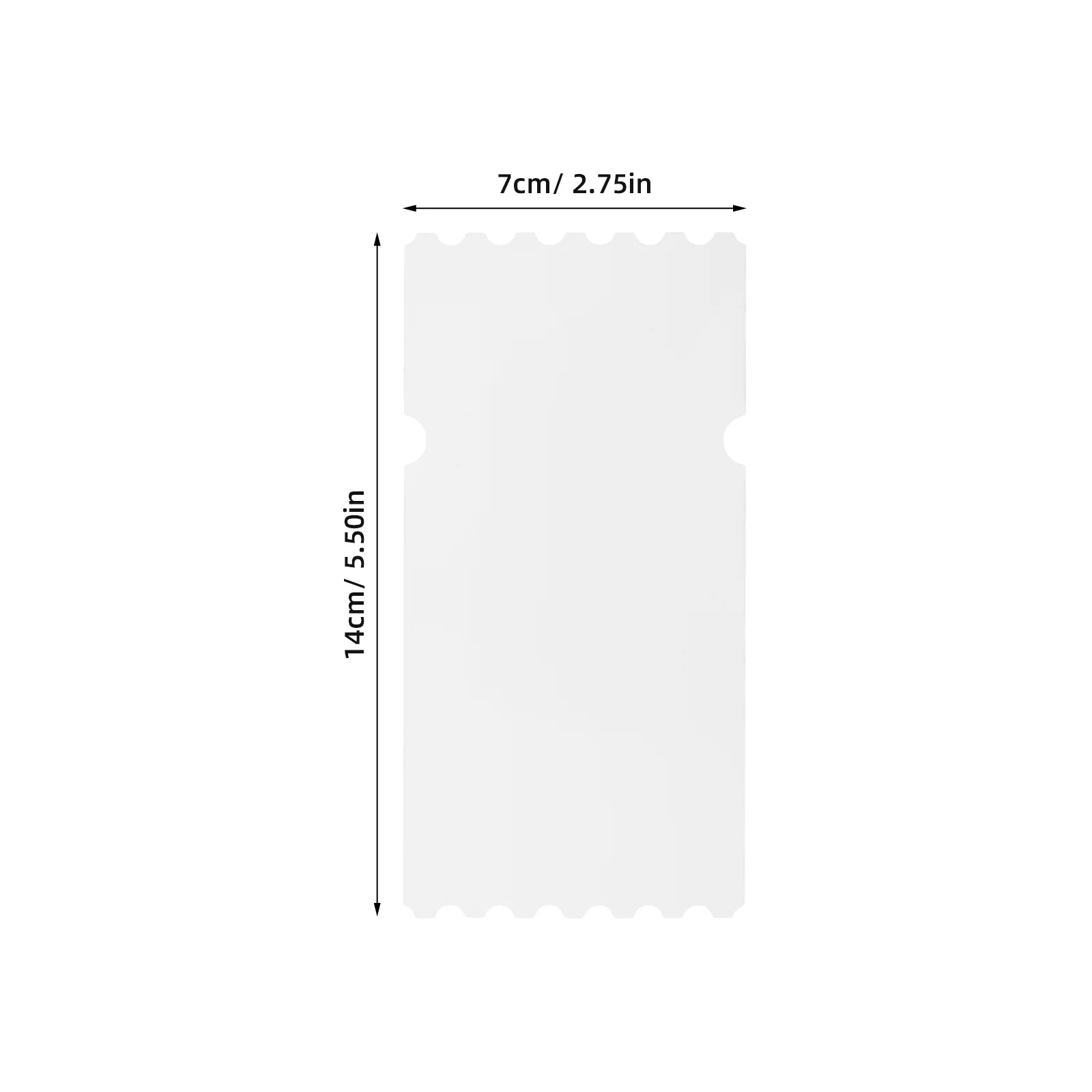 Bilhete de concerto em branco para sublimação de animais de estimação, dupla face, superfície lisa, transferência de calor, espaços em branco para eventos, impressão diy