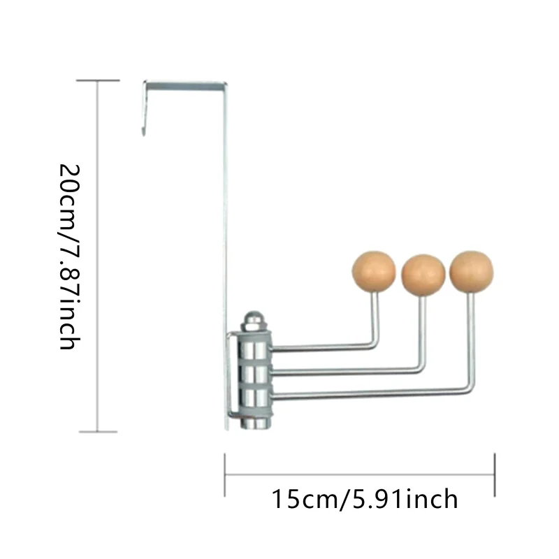 Вешалка для одежды, вращающаяся на стену вешалка для полотенец и дверей дома, не требует проделывания отверстий, компактный крючок для экономии места в ванной комнате