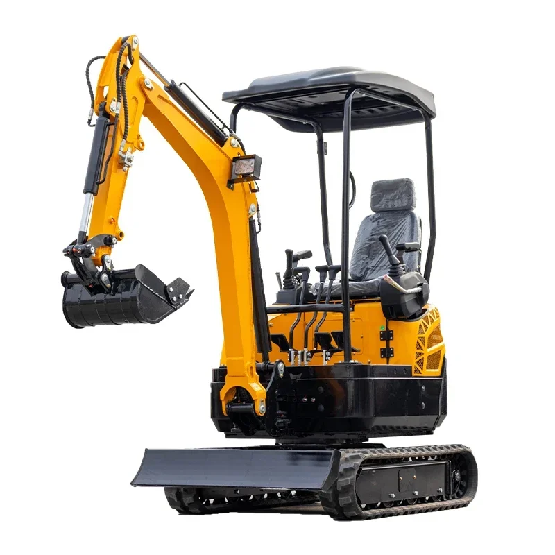 Mini Excavator Machine Small New Kubota Diggers H15  with Pilot System Gasoline for Sale Crawler Tractor Compact  8HP  10HP