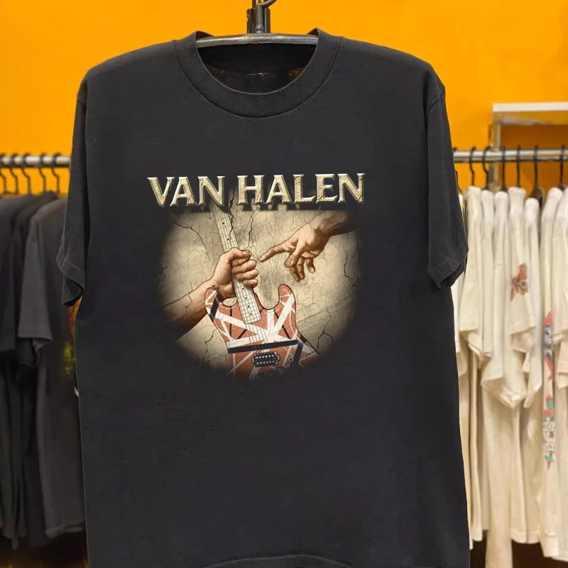 Van Halen Van Halen Rock Band estilo Retro clásico Hiphop camiseta de moda Gangster novedad de verano ropa de calle para hombres y mujeres