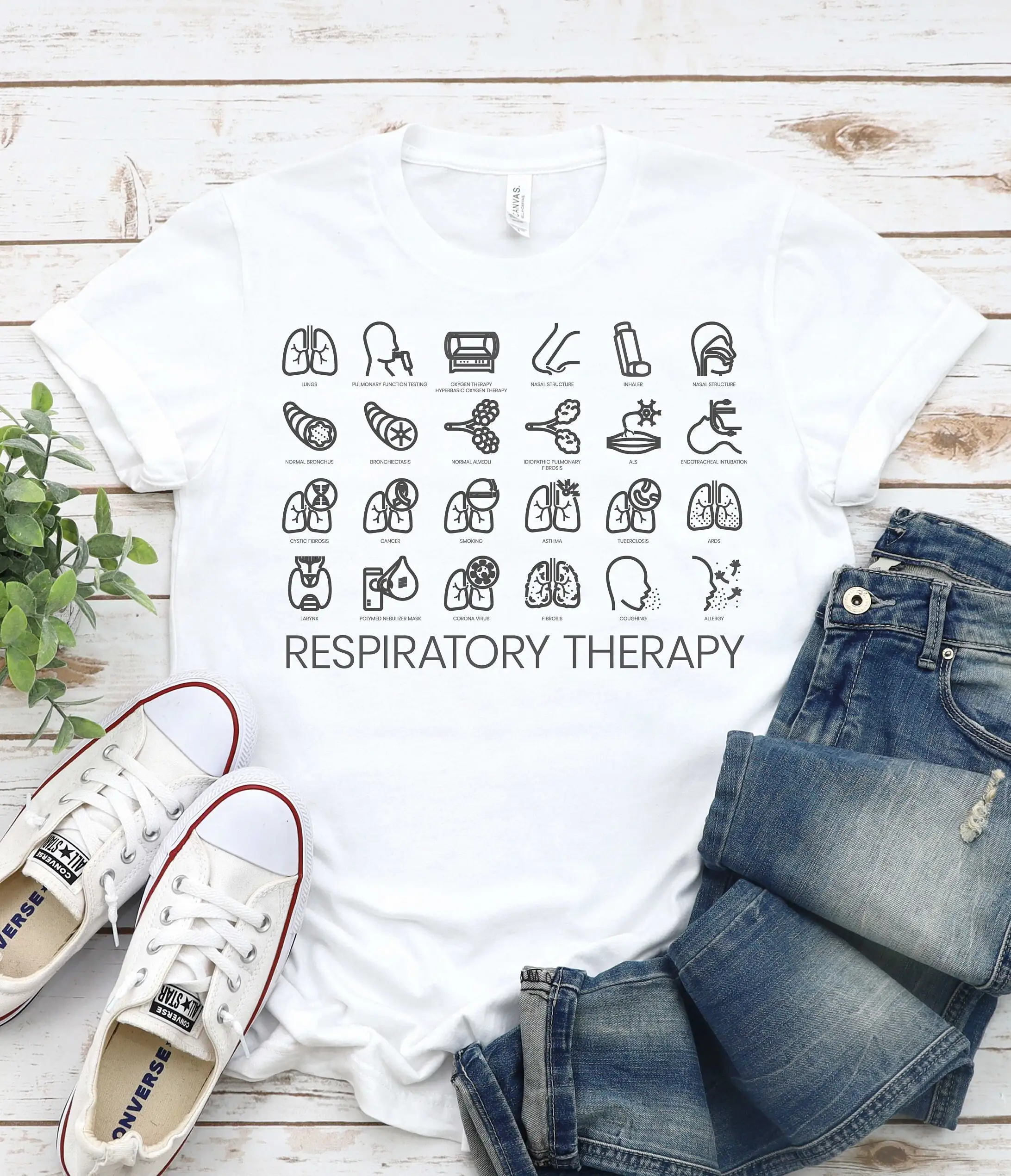 Respiratory Therapist T Shirt Pulmonologist Rt Life Pulmonology Nurse Therapy