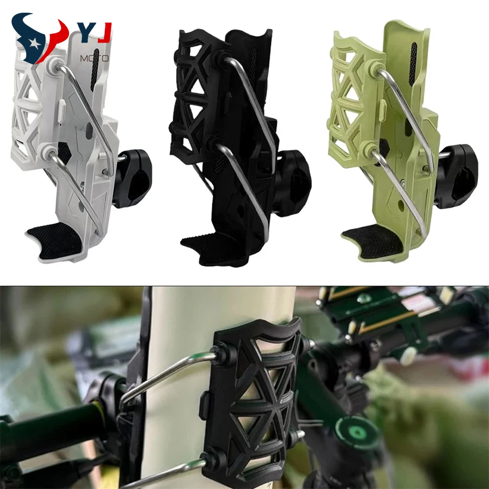 

For Triumph Honda Yamaha BMW Benelli KTM Kawasaki Aprilia Sym Motorcycle Universal Beverage Water Bottle Cage Drink Cup Holder
