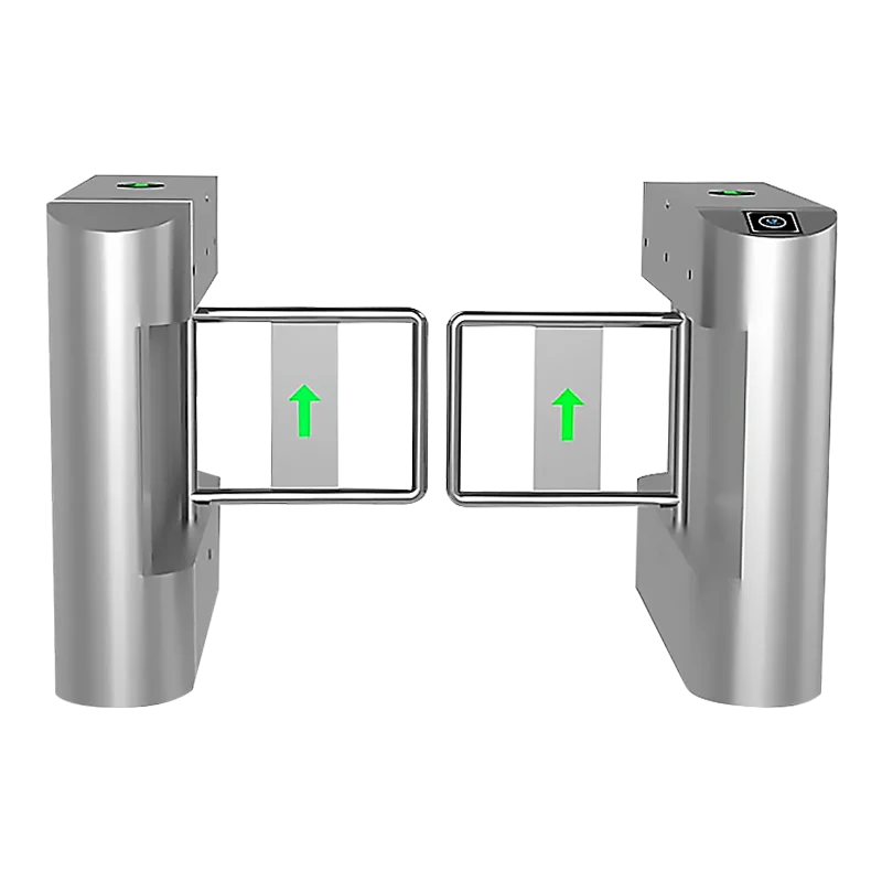 Servo Motor Rotary Swing Barrier Gate Face Recognition Pedestrian Access Control Security Turnstile For Supermarket Mall