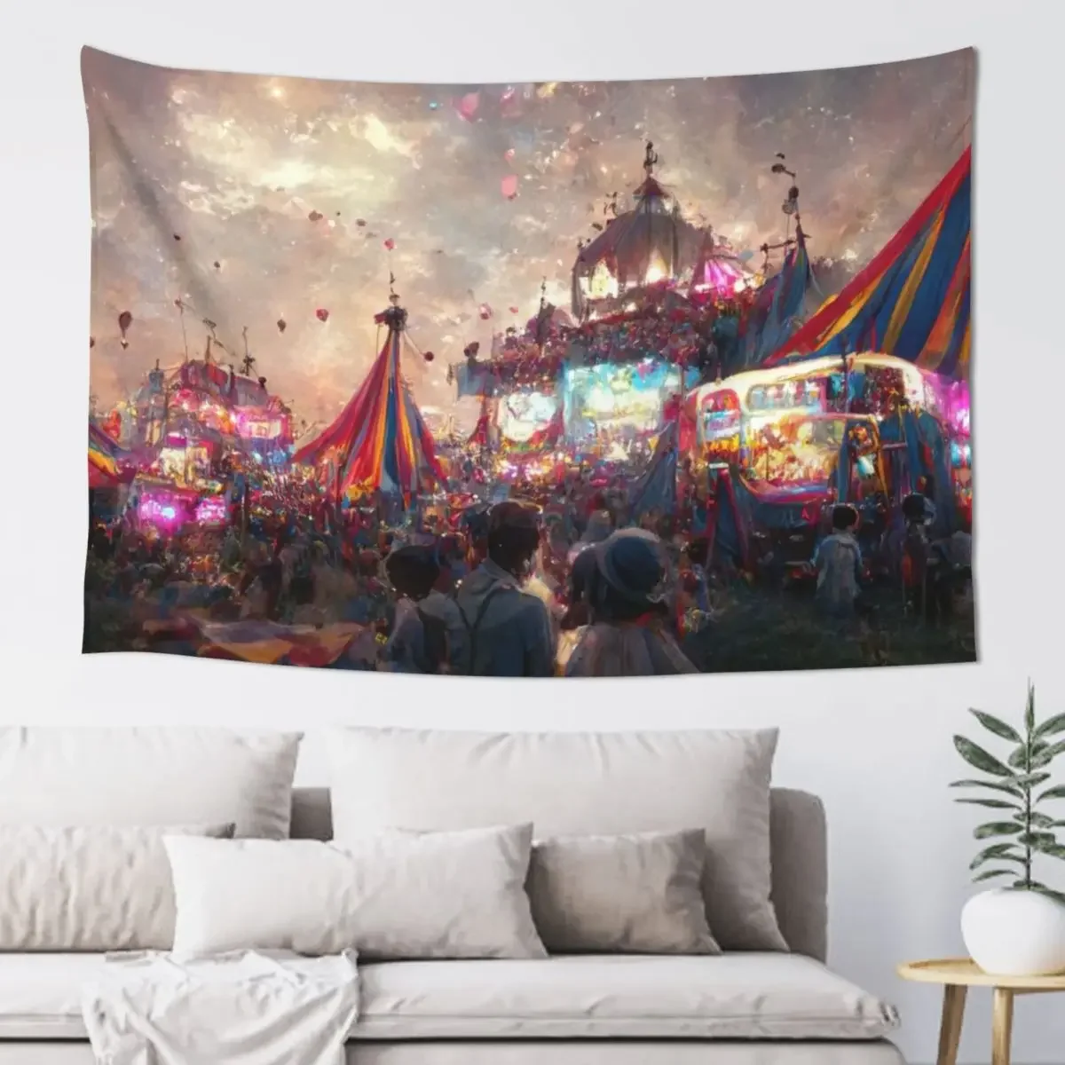 

Shambala Festival Joy and Imagination Tapestry Decoration For Rooms Room Decorations Aesthetics Room Decor Korean Style Tapestry