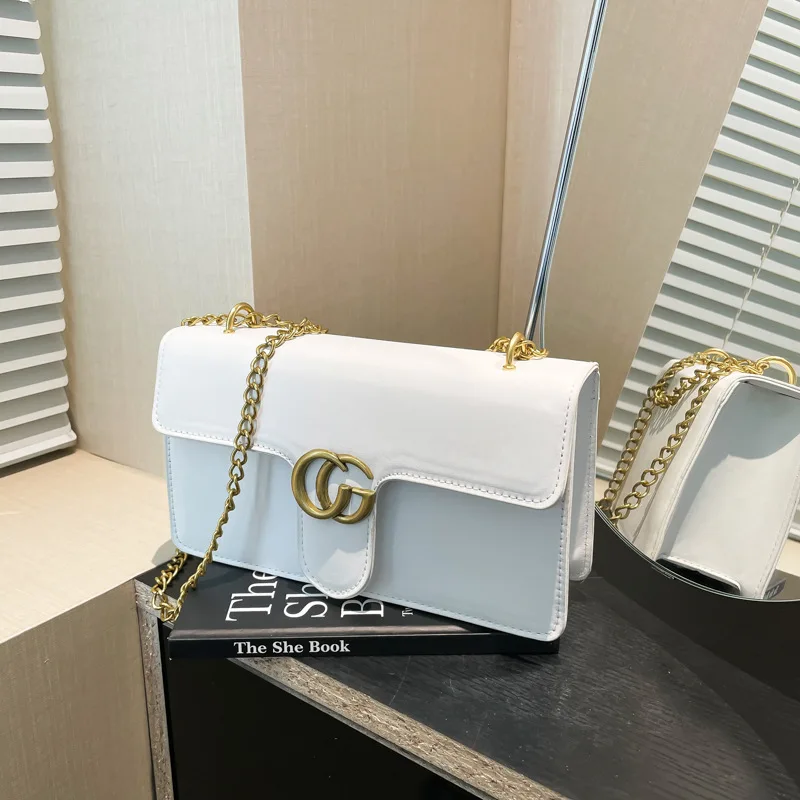 

‌Simple & Elegant Women's Bag 2025 - Trendy Square Shoulder Purse, Light Luxury Chain Messenger Bag for Daily Fashion‌