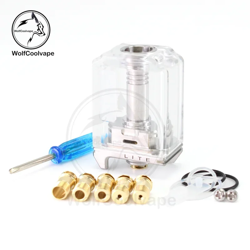 Wolfcoolvape Monarchy iMobb Lite RBA Boro Tank Bridge لـ Billet BB Mods مع 6 دبابيس هوائية MTL RDL مجموعة تدفق الهواء القابلة للتعديل