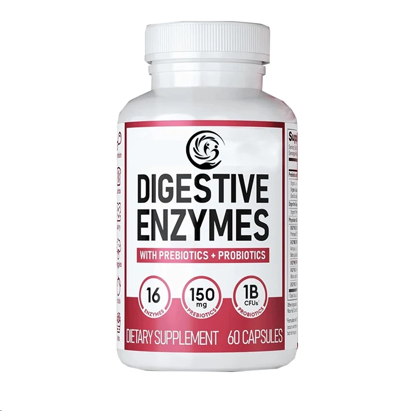 Digestive Enzymes - Multi Enzymes, Organic Prebiotics & Probiotics for Digestive Health & Gut Health