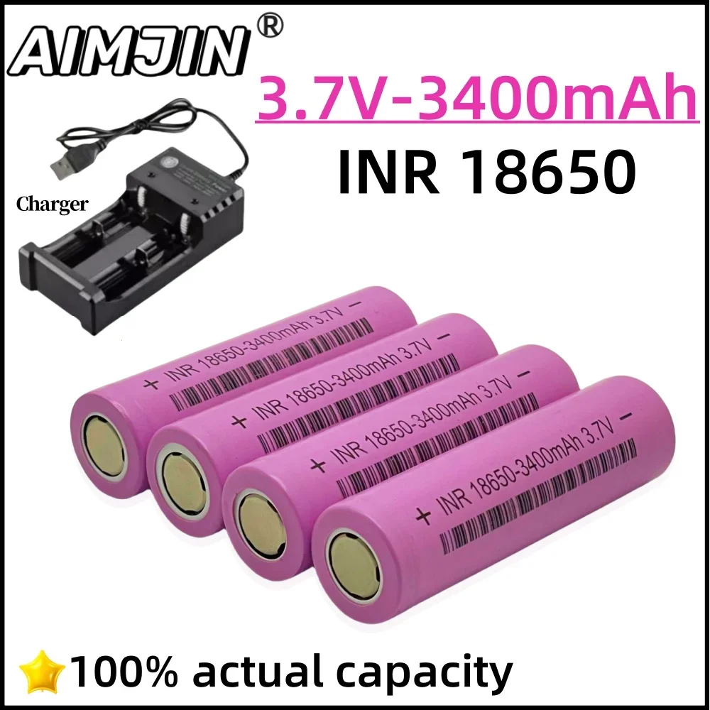 

18650 battery For Samsung 18650 3.7V Rechargeable battery 3400mah lithium batteries DIY 20A current