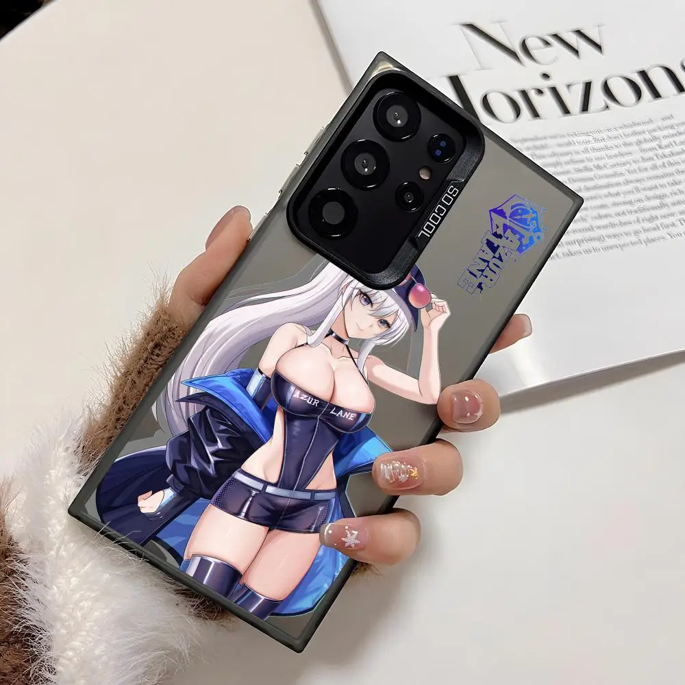 حافظة لهاتف سامسونج جالاكسي S25 Edge S24 S23 S22 S21 S20 Ultra Funda غطاء فضي من السيليكون