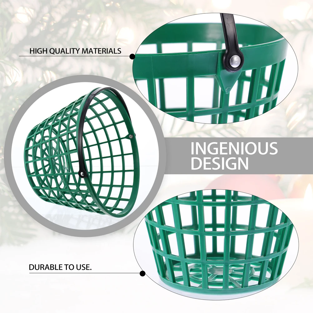 

Storage Baskets Golf Pick up with Handle Small Ball Green Driving Range Bucket Fitness