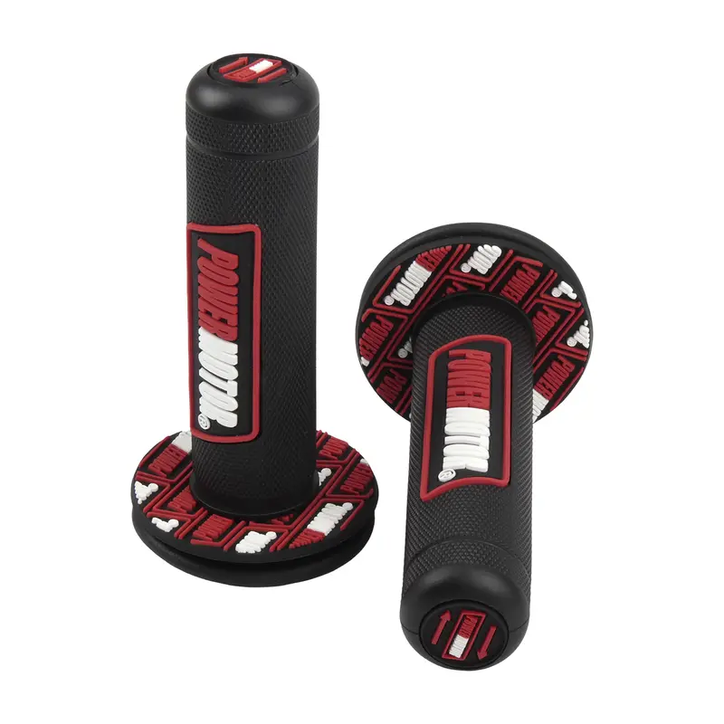 Universal Motorcycle Grips 7/8 In 22mm 24mm Handlebar Protection Accessories Dirt Bike Off-Road Rubber Gel Hand Grip Powermotor - Image 7