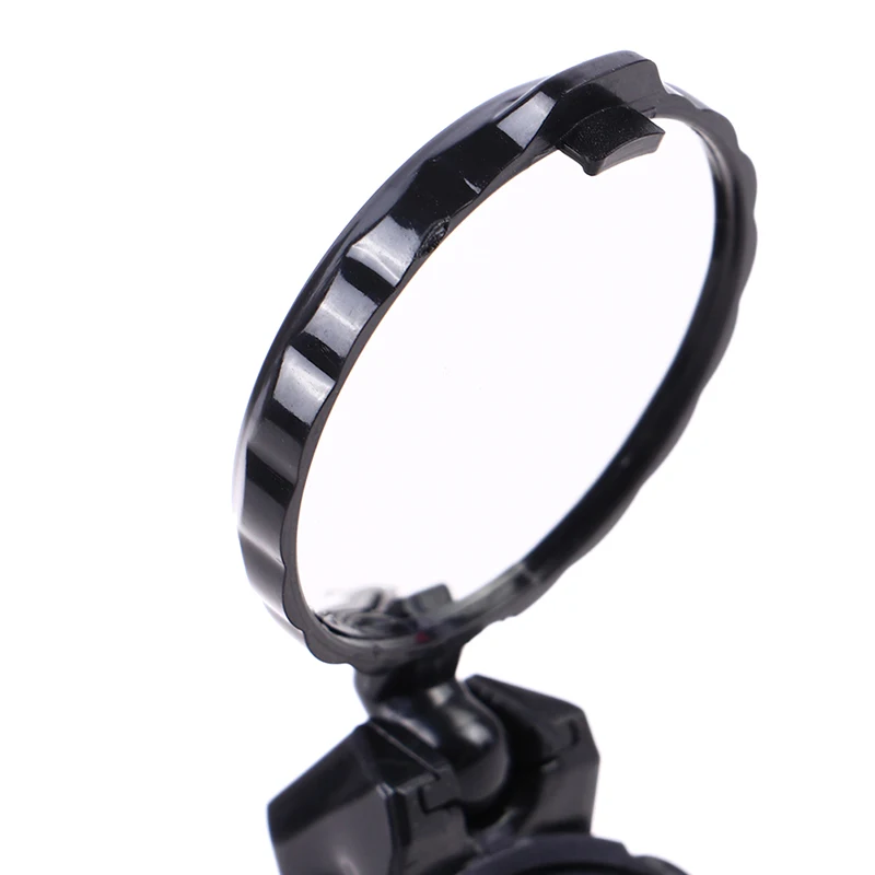 Mountain Bike Rearview Mirror Bicycle Handlebar Convex Rear View Bar End Light image 3