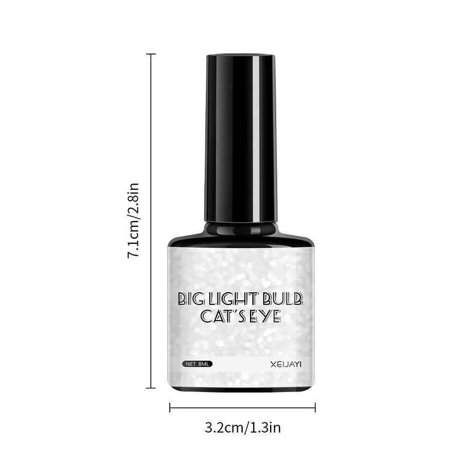 7.3ml mata kucing kristal Gel kuku Magnet berkilau reflektif Glitter berlian Gel Cat kuku Super terang rendam Gel magnetik UV