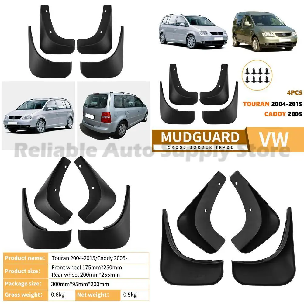 

For VW Touran Caddy 2004-2015 Mud Flaps High Quality Durable Fender Liners Perfect Fit Auto Protection