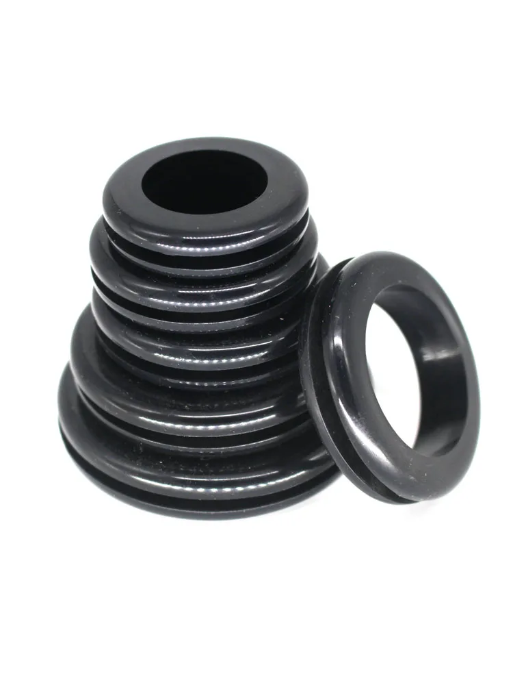 New High Quality Rubber Grommet ID 25mm 30mm 35mm 40mm 50mm Black Wire Protector Rings Cable Gasket Blanking O Shape Seal Ring