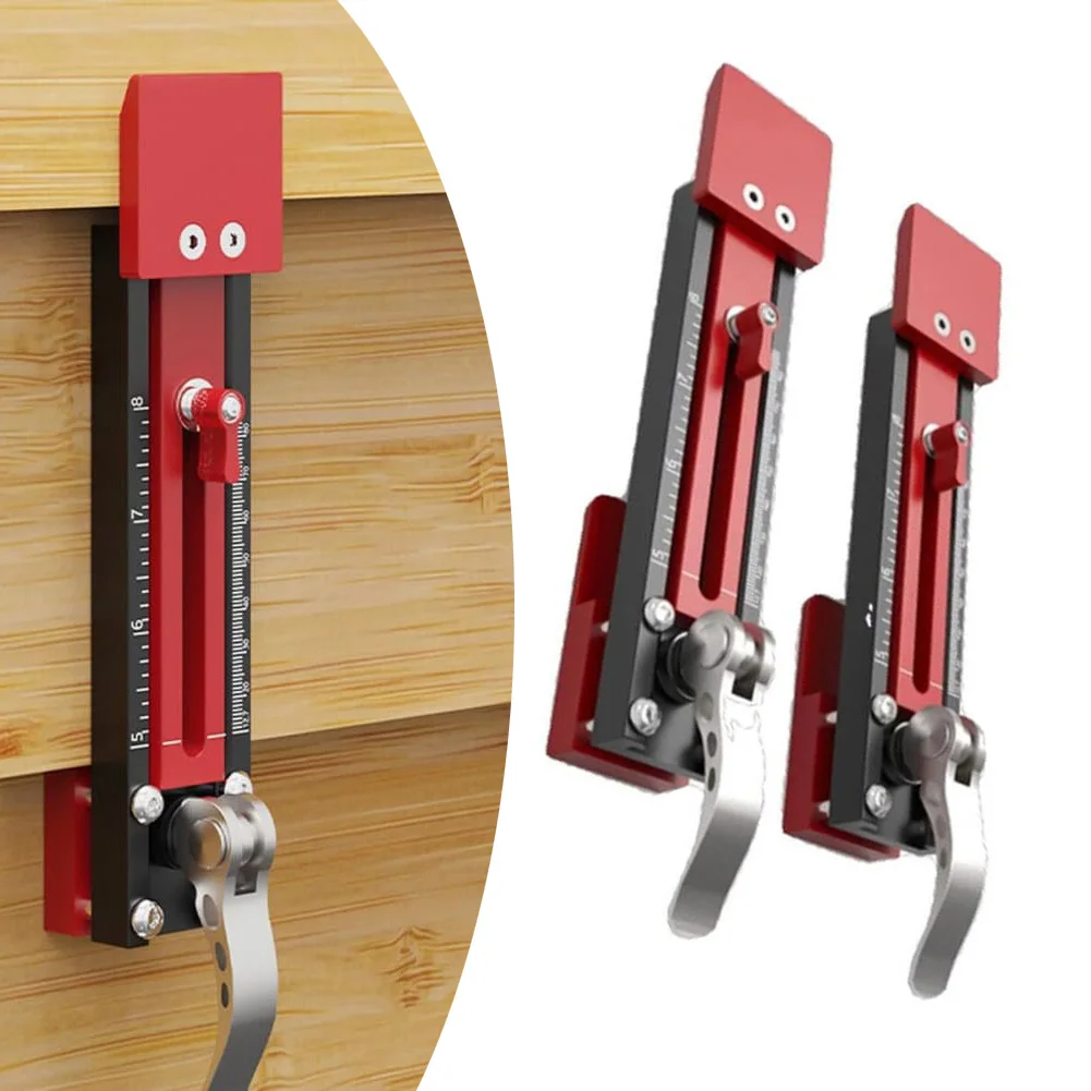 Aluminum Wall Panel Install Tool With Adjustable Thickness And Dual Scales For Precision Work 8mm-18mm Red 2 Pack