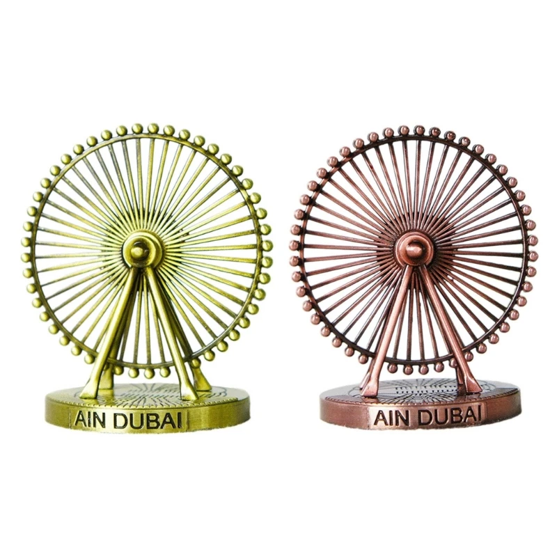 

Desktops Dubai Ferris Wheel Model Sculpture Ornament Home Decors Gift Art Statue M76D